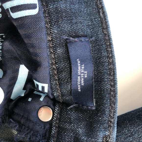 Gap true skinny jeans dark wash - Picture 4 of 7